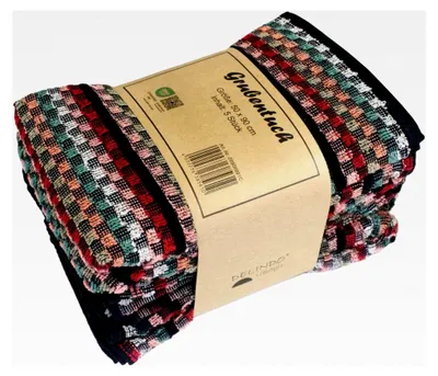 Produktbild von Bunte Geschirrtücher aus 100% Baumwolle, 5er Set, 50x90 cm