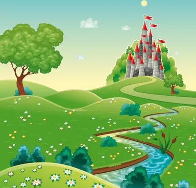Produktbild von Kinderwelten Kunstdruck Bild - Der Weg Zu Meinem Schloss (70 x 70 cm)