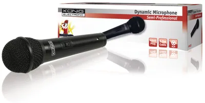 Produktbild von König KN-MIC25, -72 dB, 85 - 11000 Hz, Uni, verkabelt, 6.35 mm (1/4"), 5m