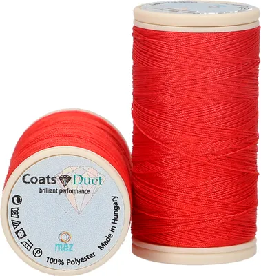 Produktbild von MEZ Duet Stärke 100 4645100-08630 rot Nähgarn, 100 % Polyester, 100m