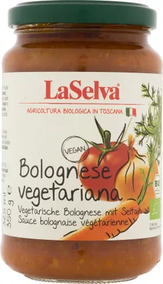 Produktbild von LaSelva vegetarische Bolognese mit Seitan - 350g