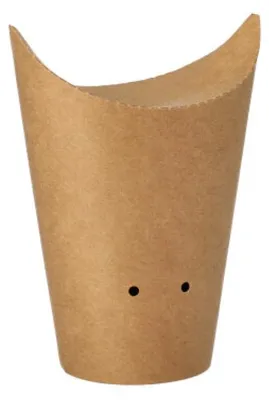 Image de PAPSTAR Barquette à frites marron petite 50 pièces