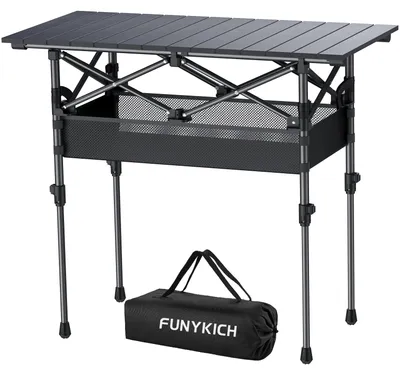 Produktbild von Faltbarer Campingtisch aus Aluminium, 82 x 40 cm, mit Tragetasche