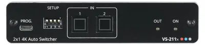 Obrázek produktu pro Kramer Electronics VS-211X, HDMI, Hliník, Černá, 2160p, 17,82 Gbit/s, 5 V