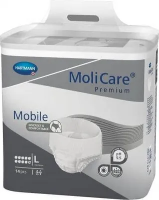 Image de Hartmann MoliCare Mobile 10 gouttes Large - 4 paquets de 14 protections