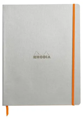 Produktbild von Rhodia NBuch A4+ liniert silber