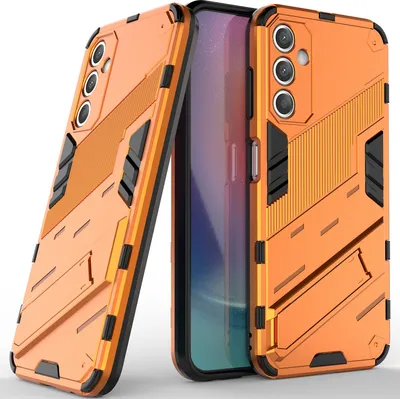 Produktbild von Armor Hülle für Samsung Galaxy A25, Hybrid PC TPU Bumper Stoßfestes Schutzhülle mit Standfunktion Weiß