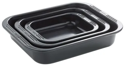 Braadpannenset 3-teilig, rechteckig, 1,6/3,6/7,4 l, antihaftbeschichtet