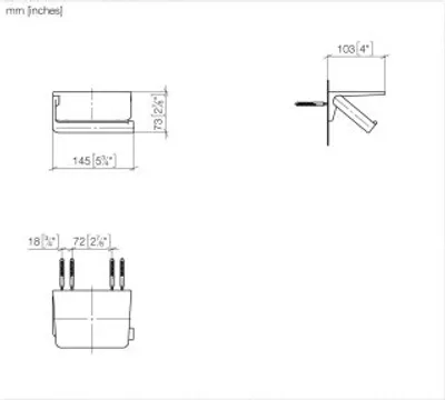 Produktbild von Dornbracht 83515976-00 Papierrollenhalter mit Ablage