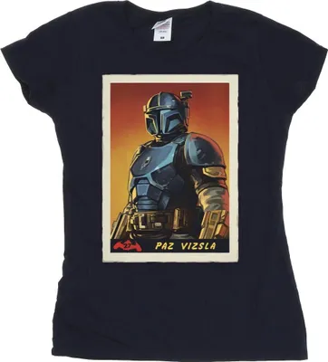 Produktbild von Star Wars - "The Mandalorian" T-Shirt für Damen BI43368 (S) (Marineblau)
