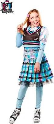 Produktbild von Rubies Monster High Deluxe Frankie Stein Kostüm Mehrfarbig 9-10 Years Mehrfarbig 9-10 Years