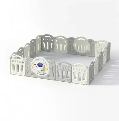 Produktbild von Baby-Laufgitter - Laufgitter für Kleinkinder - Nur Laufgitter - 1,9 × 2,0 m - Sicherheitszaun - Tiermotiv
