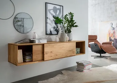 Produktbild von TV Board hängend oder stehend 170cm 'Prag' Wildeiche geölt WZ-0546