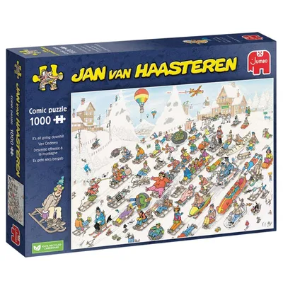 Produktbild von Jumbo 1110100025 Jan van Haasteren - Es geht nur bergab 1000 Teile