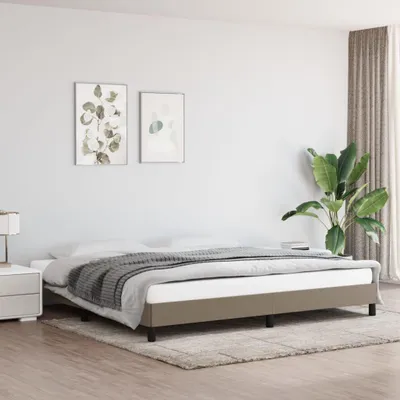 Zdjęcie produktu dla Rama Łóżka, Kolor Taupe, 200X200 Cm, Obita Tkaniną Lumarko!