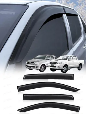 Produktbild von Windleitbleche für Toyota Hilux MK6 MK7, Baujahre 2006-2015 - 4-teiliges Set