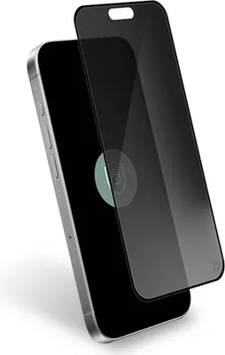 Produktbild von Force Glass, Privacy Displayschutz für iPhone 16 Pro 2.5D, Schwarz transparent