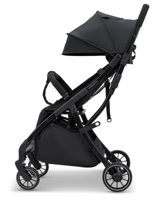 Produktbild von Osann Vegas Kinderbuggy bis 22 kg, klein zusammenklappbarer Reisebuggy, Einhand-Faltmechanismus, stufenlose Liegeposition bis zur Liegefläche - Carbon
