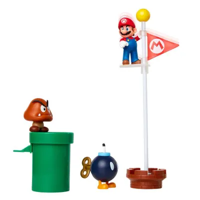 Produktbild von Nintendo 6,5 cm Acorn Plains Diorama Set - Fanartikel