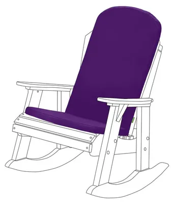 Produktbild von Gartenstuhlauflage für Adirondack-Stuhl – Wasserabweisendes Hochlehnerkissen mit Komfortfüllung – Bequemes Sitzkissen für Garten, Terrasse und Balkon