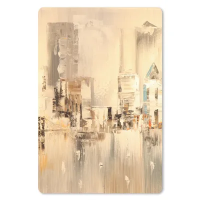 Produktbild von MuchoWow® Mauspad Mousepad Gemälde - Öl - Abstrakt - Skyline 18x27 cm - Mousepads - Maus Mat - Pad - Mausunterlage