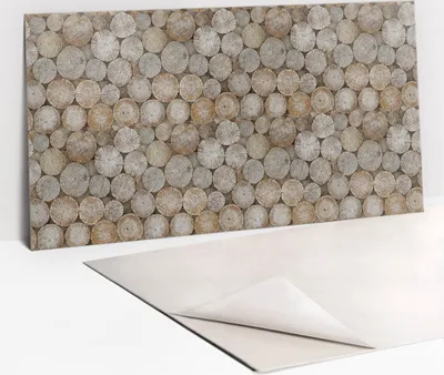 Obrázek produktu pro Ochranný Panel PVC - Samolepicí Vinylové Dlaždice na Stěnu - 100 x 50 - Kmeny stromů