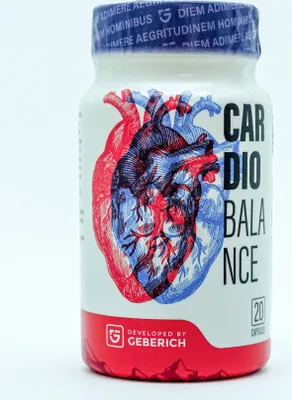 Produktbild von CardioBalance für die Herzgesundheit mit Magnesium, Vitamin B6 & B9 und Hibiskus Blüten
