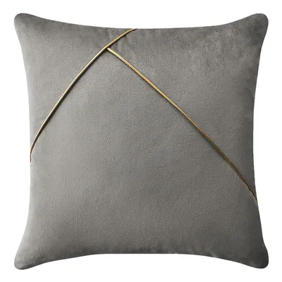 Obrázek produktu pro Polštář SIMPLICITY světle šedá 45x45 cm Mybesthome Varianta: Povlak na polštář s výplní, 45x45 cm
