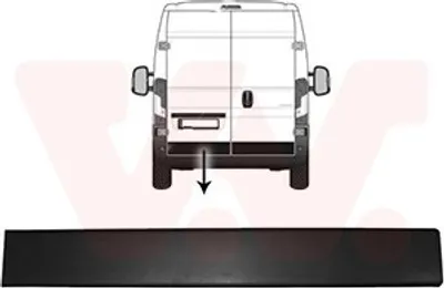 Produktbild von VAN WEZEL Zierleiste für die Tür Hinten Links Leiste für FIAT Ducato Kastenwagen (250, 290) 0982431