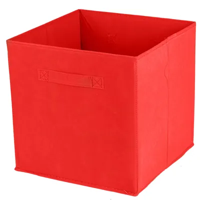 Produktbild von Aufbewahrungsbox Textil, rot 31x31x31cm