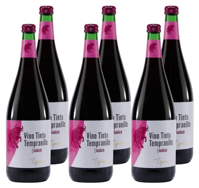 Produktbild von Tempranillo Vino Tinto -lieblich- (6 x 1,0L)
