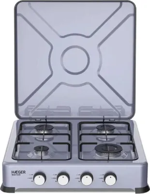 Immagine prodotto di Haeger GC-04E.023A, Grigio, Piano di lavoro, 50 cm, A gas, 4 zone/zone, 4 zone/zone