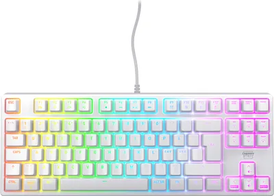 Zdjęcie produktu dla CHERRY K4V2 TKL, Przewodowa, USB, Mechaniczna, QWERTY, RGB LED, Biały