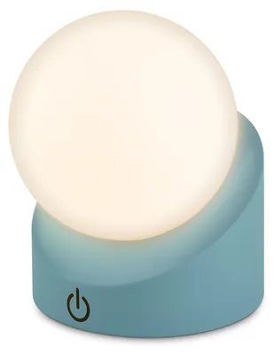 Image de Briloner Sora Mini LED Lampe de table sans fil IP54, Variable, tactile, sans fil, protection contre les éclaboussures et la poussière, bleu, 10 x 8 x 9 cm