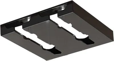 Immagine prodotto di Portabicchieri da vino in acciaio inossidabile - da fissare sotto la guida portaposate - per asciugare bicchieri da vino - da riporre in cucina o al bar (2 fessure) - portacaffè