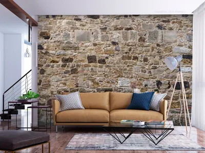 Immagine prodotto di Carta da parati fotografica in tessuto non tessuto effetto pietra 400x280 cm carta da parati murale XXL muro di mattoni 3D f-B-0292-a-a