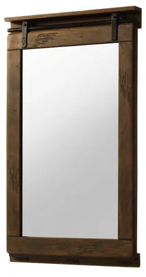 Immagine prodotto di MASSIVMOEBEL24 | Spiegel Mango 65x6x110 braun lackiert RAILWAY #483