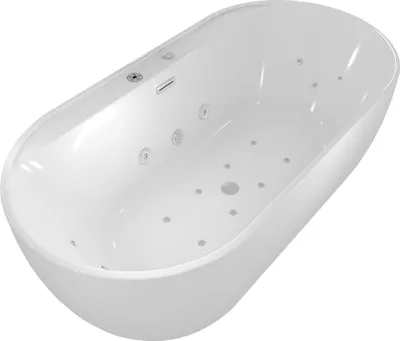 Produktbild von freistehende Badewanne Wanne F29 180x90 cm Whirlpool Luft & Wasser