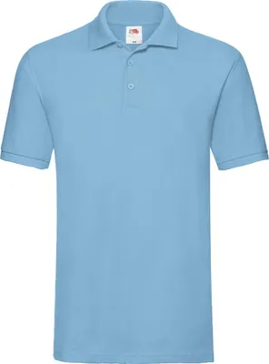 Immagine prodotto di Fruit of the Loom 63-218-0 | Polo Premium da uomo - Colore: blu cielo - Taglia: XXL