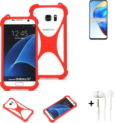 Produktbild von Handy-hülle + Kopfhörer kompatibel mit Xiaomi Mi 10T Pro Schutz-hülle Bumper Silikon Schutz Hülle Cover Case Silikoncase Silikonbumper TPU