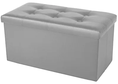 Image de COSYLAND : Banc avec espace de rangement - 76 x 38 x 38 cm - Tabouret de rangement - Tabourets pliables