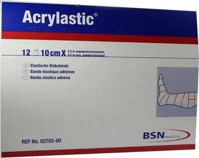 Produktbild von Acrylastic 10 cmx2,5 m Binden 12 St