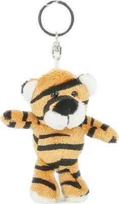 Produktbild von Schlüsselanhänger Tiger, braun, aus Plüsch, Tier Tiere, Raubkatze