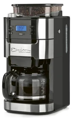 Filterkaffeemaschine mit Kegelmühle, Glaskanne, Timer, 10 Tassen