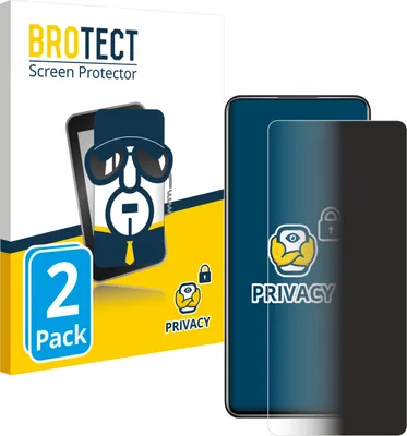 Produktbild von 2x BROTECT Sichtschutzfolie für ZTE Axon 30 5G Anti-Spy Privacy Sichtschutz Blickschutz Folie Blaulicht-Schutz