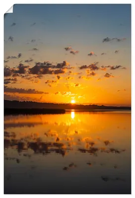 Produktbild von ARTland Poster Sonnenaufgang in Seedorf am Schaalsee Größe: 80x120 cm