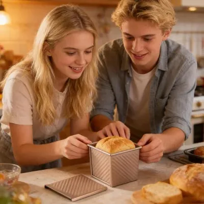 Produktbild von Kastenform mit Deckel für Brot und Kuchen