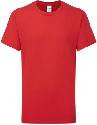 Produktbild von Fruit of the Loom - "Iconic 195" T-Shirt für Kinder RW9617 (164-170) (Rot)