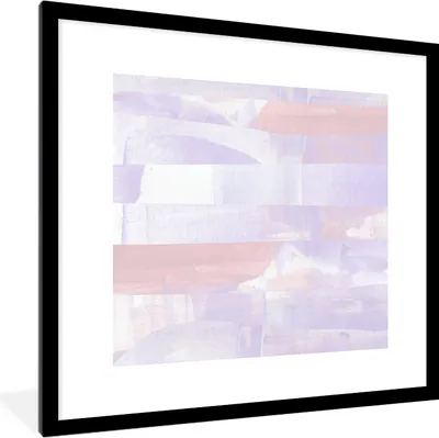Produktbild von MuchoWow® Gerahmtes Poster Pastell - Farbe - Gestaltung 40x40 cm - Poster mit Schwarzem Bilderrahmen Wandposter Rahmen Foto Bilder - Poster - Plakat im Rahmen