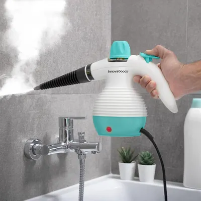 Obrázok produktu pre Viacúčelový ručný naparovač 9 v 1 s príslušenstvom Steany InnovaGoods 0,35 L 3 Bar 1000W